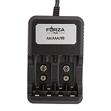 FORZA Зарядное устройство для аккумуляторов AA/AAA - до 4шт, кабель 70см, вилка 220в