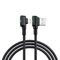 BY Кабель для зарядки L-shape Micro USB, 1м, 3A, Быстрая зарядка QC 3.0, черный