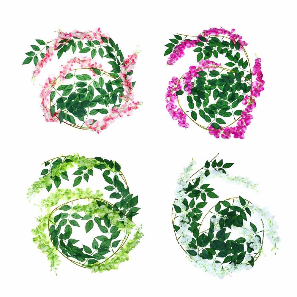 Лиана декоративная с цветами LaDecor, 170 см, 4 цвета