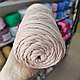 Шнур 4мм 200м без сердечника полиэфирный цвет ваниль / жемчужно-розовый, фото 2