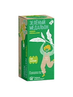 ЧБ Чай "Зеленый медальон" зеленый, отборный, 1,8гр*25 пак, Россия, произв. ТИКОмпани арт. ЧБП-81601