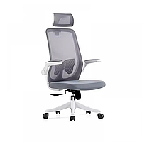 Кресло SitUp AMELIA PL White (сетка Gray/ткань Gray)