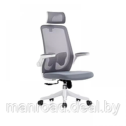 Кресло SitUp AMELIA PL White (сетка Gray/ткань Gray)