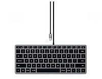 Клавиатура проводная Satechi Slim W1 Wired Backlit Keyboard, USB Type-C, Серый, ST-UCSW1M-RU