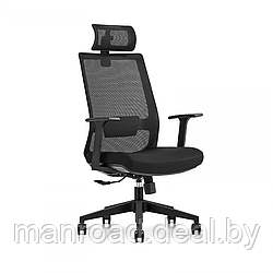 Кресло SitUp MADRID PL Black (сетка Black/ткань Black)