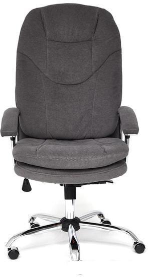Кресло TetChair Softy LUX (флок, серый) - фото 2 - id-p224894556
