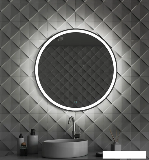 Пекам Зеркало LED Ring1-60х60s (с сенсором на прикосновение) - фото 4 - id-p224895456