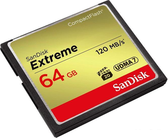 Карта памяти SanDisk Extreme CompactFlash 64GB [SDCFXSB-064G-G46] - фото 2 - id-p225964759