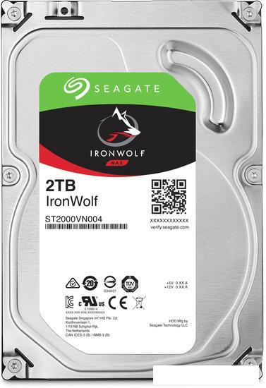 Жесткий диск Seagate Ironwolf 2TB [ST2000VN004] - фото 1 - id-p225964773