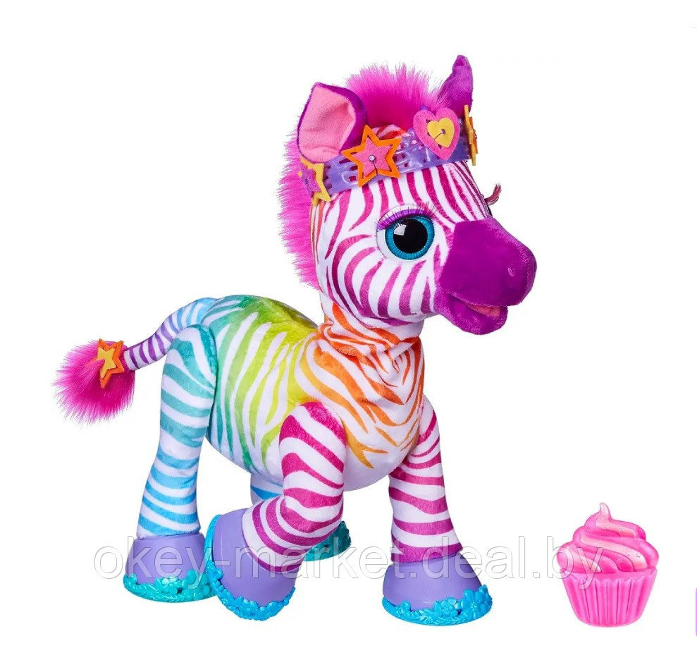 Интерактивная игрушка FurReal зебра Zenya My Rainbow Zebra F6373 - фото 8 - id-p226158843