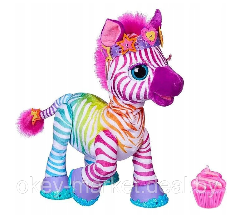 Интерактивная игрушка FurReal зебра Zenya My Rainbow Zebra F6373 - фото 10 - id-p226158843