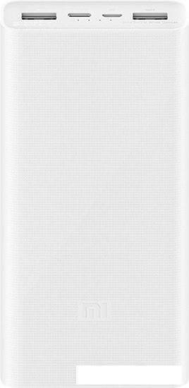 Портативное зарядное устройство Xiaomi Mi Power Bank 3 PLM18ZM USB-C 20000mAh (белый) - фото 1 - id-p225982812