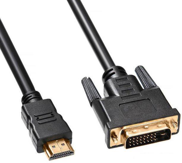 Кабель Buro HDMI-19M-DVI-D-3m