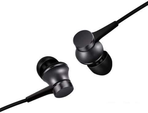 Наушники с микрофоном Xiaomi Mi In-Ear Headphones Basic HSEJ03JY (черный) - фото 1 - id-p225982837