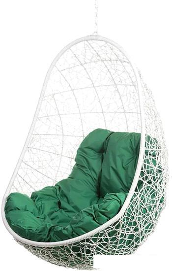 Подвесное кресло BiGarden Easy BS без стойки (белый/зеленый) - фото 1 - id-p226141805