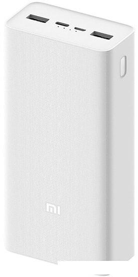 Портативное зарядное устройство Xiaomi Mi Power Bank 3 PB3018ZM 30000mAh (белый) - фото 2 - id-p225982899