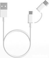 Кабель Xiaomi micro USB, USB Type-C - USB 1 м