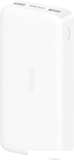 Портативное зарядное устройство Xiaomi Redmi Power Bank 20000mAh (белый) - фото 1 - id-p225982942