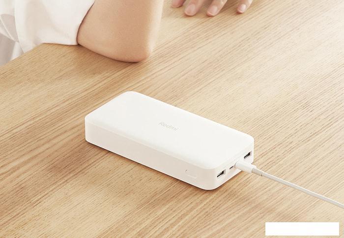 Портативное зарядное устройство Xiaomi Redmi Power Bank 20000mAh (белый) - фото 6 - id-p225982942