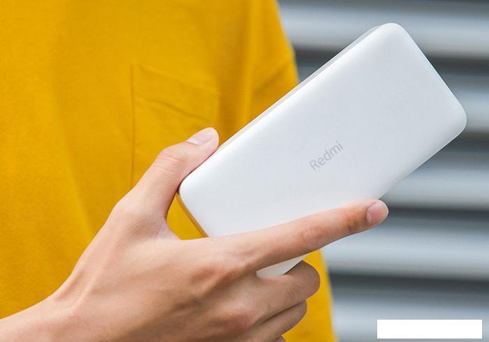 Портативное зарядное устройство Xiaomi Redmi Power Bank 20000mAh (белый) - фото 7 - id-p225982942