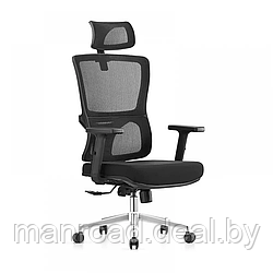 Кресло SitUp VICTORIA Chrome (сетка Black/ткань Black)