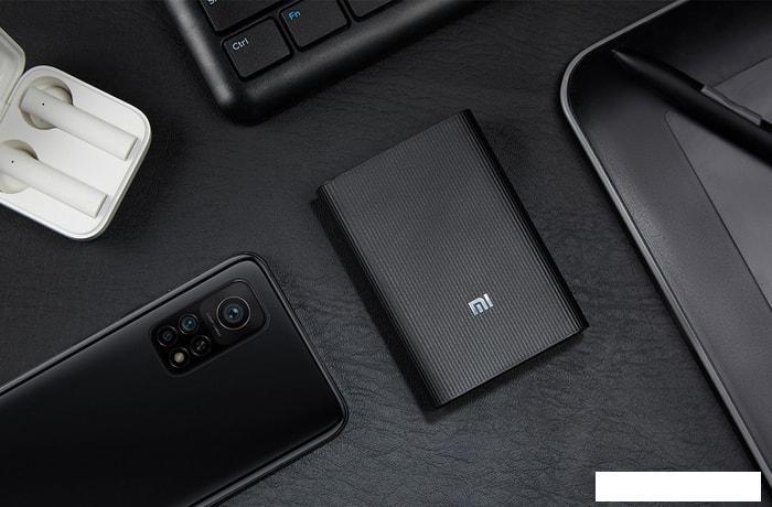 Портативное зарядное устройство Xiaomi Mi Power Bank 3 Ultra Compact PB1022Z 10000mAh (черный) - фото 3 - id-p225982959
