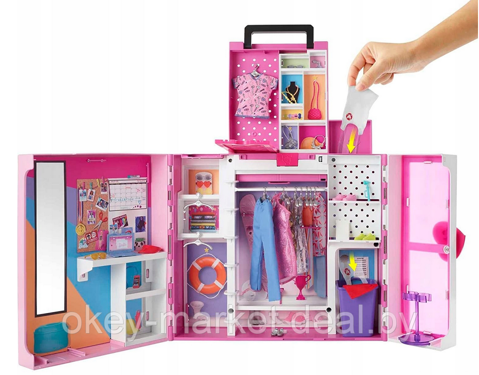 Игровой набор Barbie "Шкаф мечты" HBV28 - фото 2 - id-p226158879