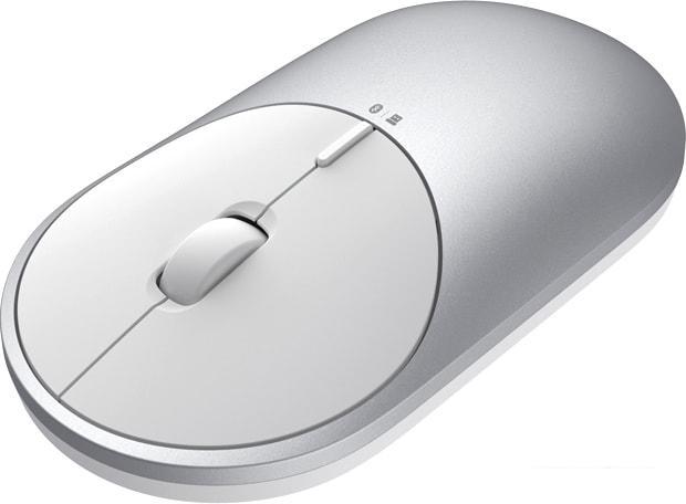 Мышь Xiaomi Mi Portable Mouse 2 (серебристый/белый) - фото 3 - id-p225983041