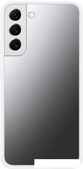 Чехол для телефона Samsung Frame Cover для S22+ (прозрачный с белой рамкой) - фото 1 - id-p226142237