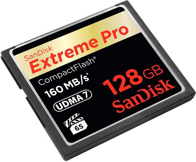 Карта памяти SanDisk Extreme Pro CompactFlash 128GB [SDCFXPS-128G-X46] - фото 2 - id-p225775250