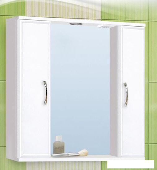 Мебель для ванных комнат Vako Шкаф с зеркалом Венеция 80 - фото 1 - id-p225828732