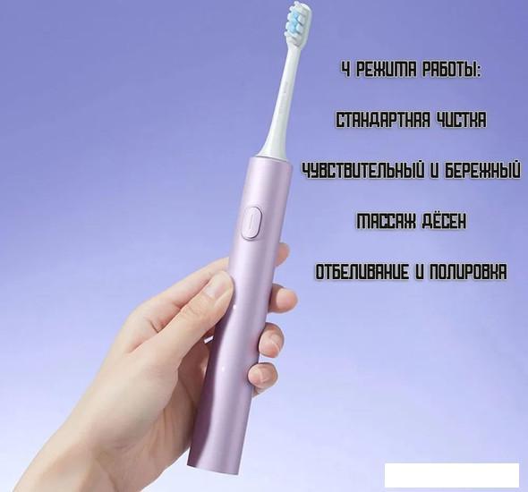 Электрическая зубная щетка Xiaomi Electric Toothbrush T302 MES608 (международная версия, серебристый - фото 5 - id-p225983385
