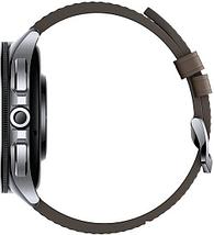 Умные часы Xiaomi Watch 2 Pro (серебристый, с коричневым кожаным ремешком, международная версия), фото 3