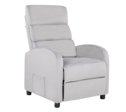 Массажное кресло Calviano 2166 (серый велюр) - фото 2 - id-p225829089