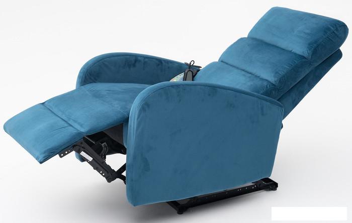 Массажное кресло Calviano 2165 (синий велюр) - фото 4 - id-p225829097
