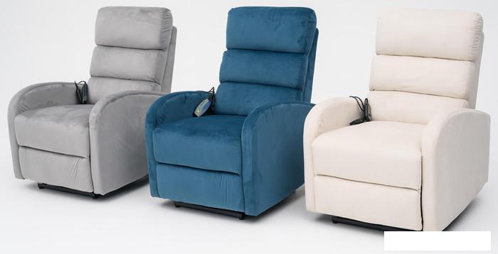 Массажное кресло Calviano 2165 (синий велюр) - фото 5 - id-p225829097