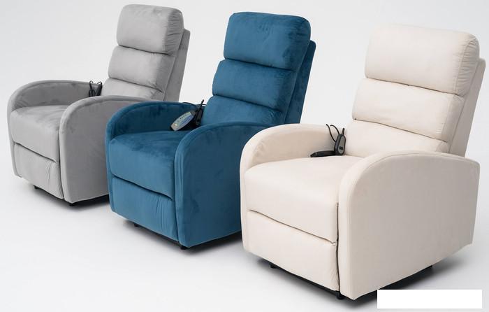 Массажное кресло Calviano 2165 (синий велюр) - фото 7 - id-p225829097