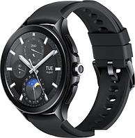 Умные часы Xiaomi Watch 2 Pro (черный, с черным силиконовым ремешком, международная версия)