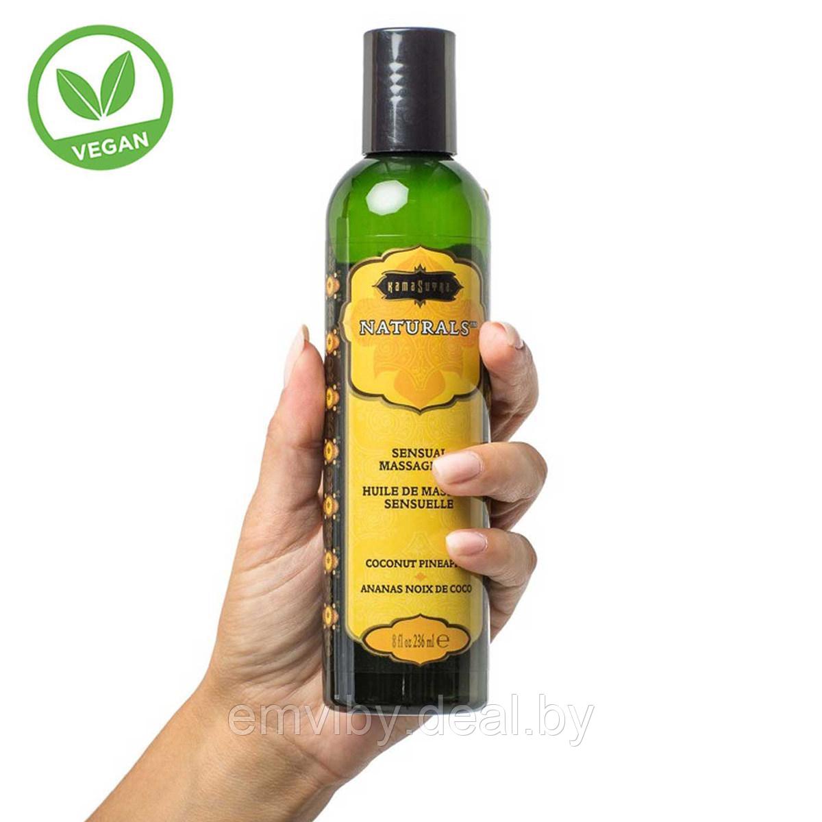 Массажное масло Naturals massage oil Coconut pineapple 236 мл - фото 2 - id-p225116652