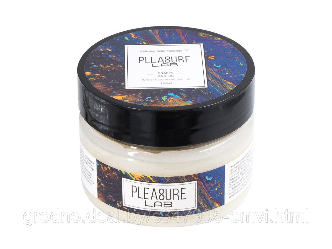 Твердое массажное масло Pleasure Lab Relaxing виноград и инжир 100 мл - фото 3 - id-p225116554