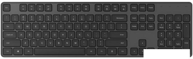 Офисный набор Xiaomi Mi Wireless Keyboard and Mouse Combo (черный, нет кириллицы) - фото 2 - id-p225983626