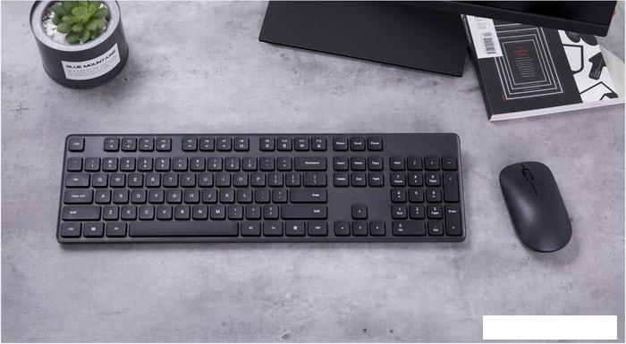Офисный набор Xiaomi Mi Wireless Keyboard and Mouse Combo (черный, нет кириллицы) - фото 8 - id-p225983626