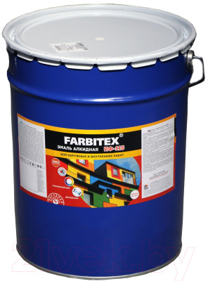 Эмаль Farbitex ПФ-115 (20кг, синий) - фото 1 - id-p225921902