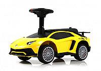 Детский толокар RiverToys M555MM-D (жёлтый) Lamborghini Aventador SV