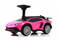 Детский толокар RiverToys M555MM-D (розовый) Lamborghini Aventador SV