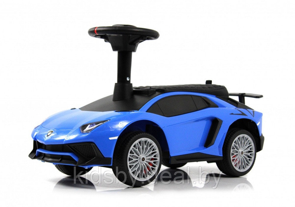 Детский толокар RiverToys M555MM-D (синий) Lamborghini Aventador SV