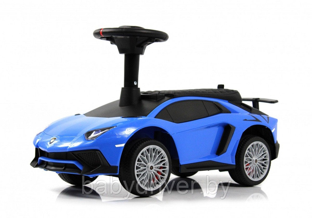 Детский толокар RiverToys M555MM-D (синий) Lamborghini Aventador SV