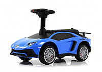 Детский толокар RiverToys M555MM-D (синий) Lamborghini Aventador SV
