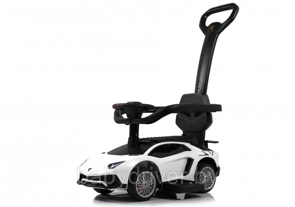 Детский толокар RiverToys M555MM-H (белый) Lamborghini Aventador SV