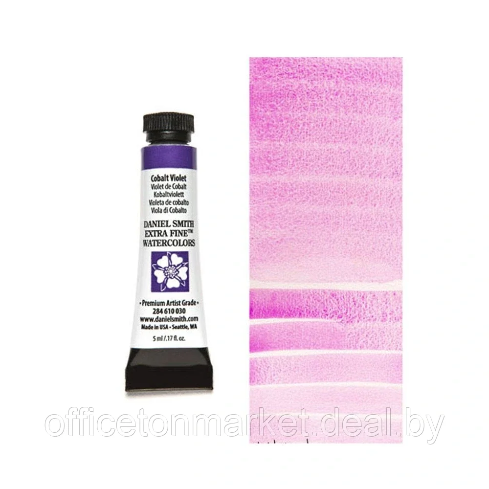Краски акварельные "Daniel Smith", кобальт фиолетовый, 5 мл, туба - фото 1 - id-p178284203